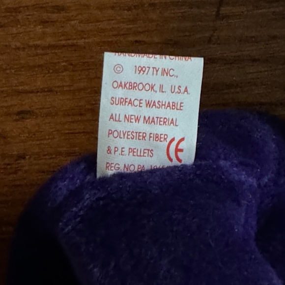 Collectible TY Beanie Baby PRINCESS in honor of Princess Diana - Picture 4 of 8